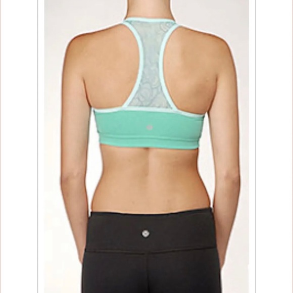 VTG Lululemon Not So Deep Sports Bra V Neck Mesh PURPLE - Picture 2 of 5